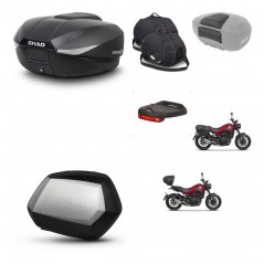 SHAD Maletas SH35 PREMIUM + soporte montaje baul SH58 accesorios KIT-462548