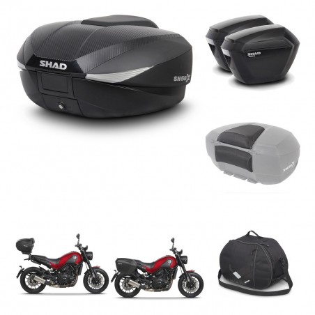 SHAD Maletas sh23 + soporte montaje baul SH58 accesorios KIT-462552