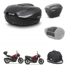 SHAD SH23 alu suitcases + mounting bracket SH58 trunk accessories KIT-462555