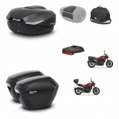SHAD Maletas sh23 + soporte montaje baul SH58 accesorios KIT-462558