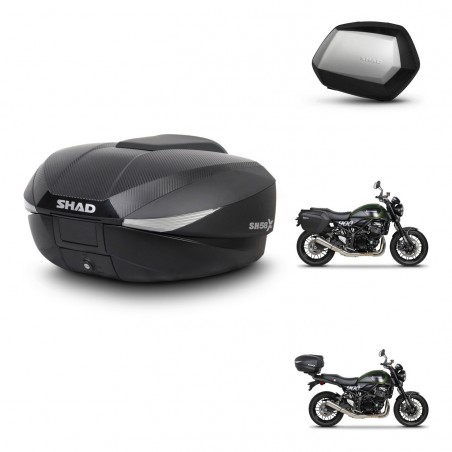SHAD Maletas SH35 PREMIUM + soporte montaje baul SH58 KIT-462565
