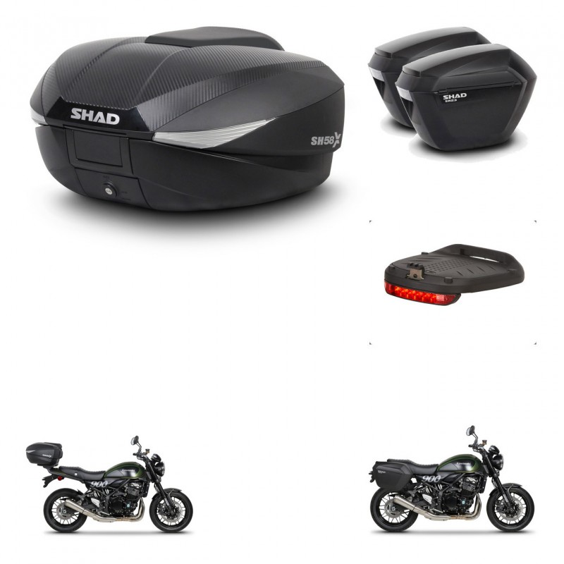 SHAD Maletas sh23 + soporte montaje baul SH58 accesorios KIT-462570