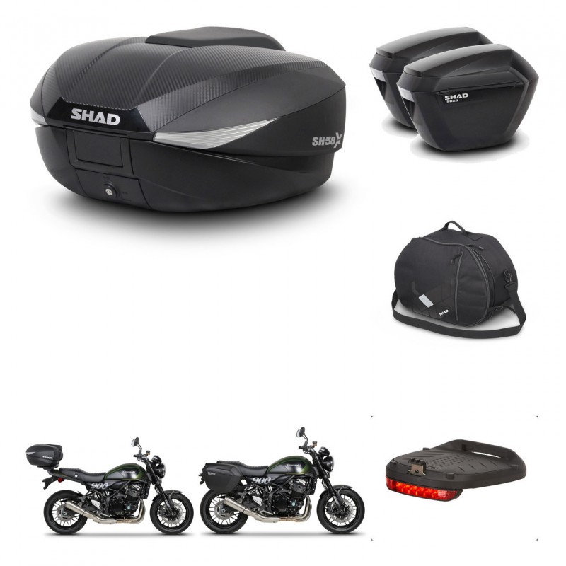 SHAD Maletas sh23 + soporte montaje baul SH58 accesorios KIT-462582