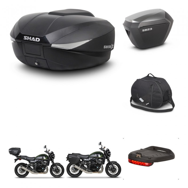 SHAD Maletas sh23 alu + soporte montaje baul SH58 accesorios KIT-462585