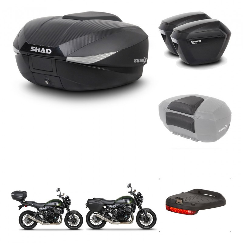 SHAD Maletas sh23 + soporte montaje baul SH58 accesorios KIT-462594