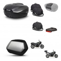 SHAD Maletas SH35 PREMIUM + soporte montaje baul SH58 accesorios KIT-462608