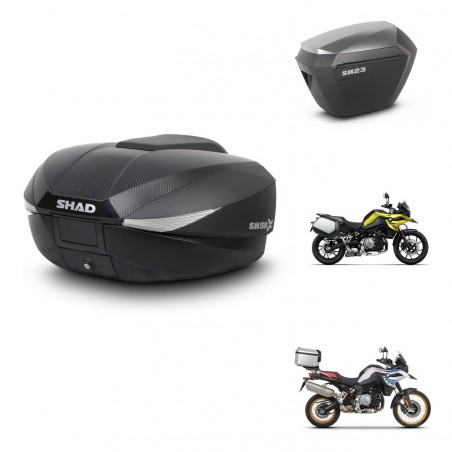 SHAD Maletas sh23 alu + soporte montaje baul SH58 KIT-462615