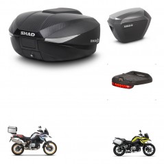 SHAD Maletas sh23 alu + soporte montaje baul SH58 accesorios KIT-462621