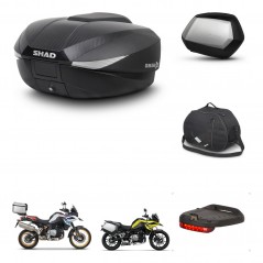 SHAD Maletas SH35 PREMIUM + soporte montaje baul SH58 accesorios KIT-462631