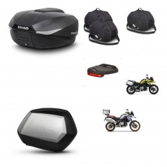 SHAD Maletas SH35 PREMIUM + soporte montaje baul SH58 accesorios KIT-462632