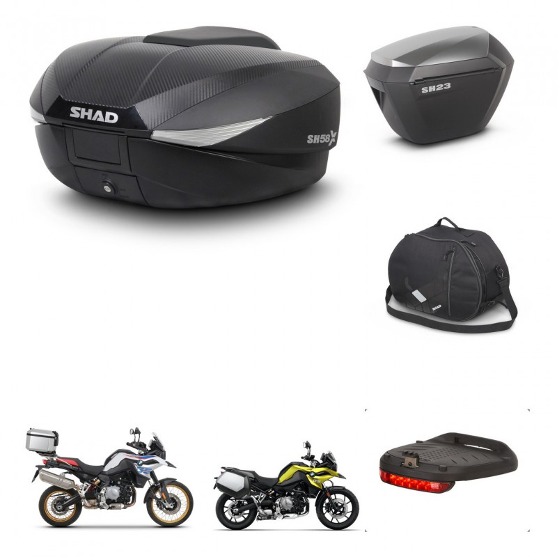 SHAD Maletas sh23 alu + soporte montaje baul SH58 accesorios KIT-462633