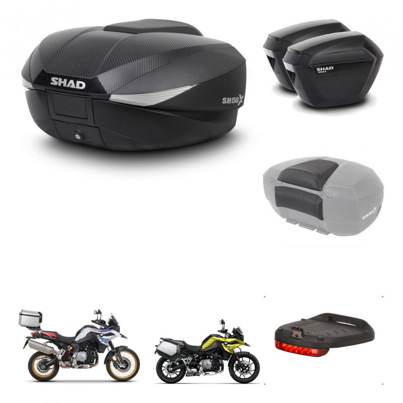 SHAD SH23 suitcases + mounting bracket SH58 trunk accessories KIT-462642