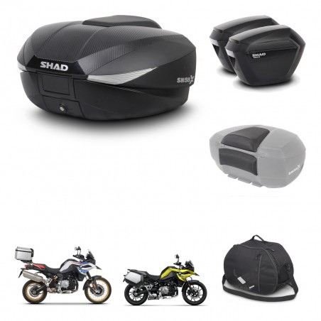 SHAD Maletas sh23 + soporte montaje baul SH58 accesorios KIT-462648
