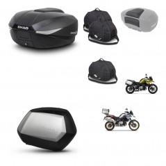 SHAD SH35 PREMIUM suitcases + mounting bracket SH58 trunk accessories KIT-462650