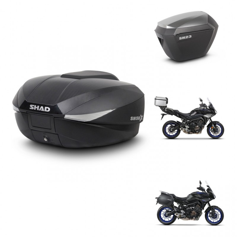 SHAD Maletas sh23 alu + soporte montaje baul SH58 KIT-462663