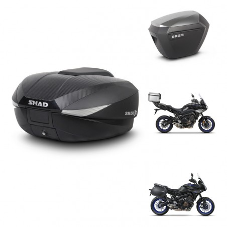 SHAD Maletas sh23 alu + soporte montaje baul SH58 KIT-462663