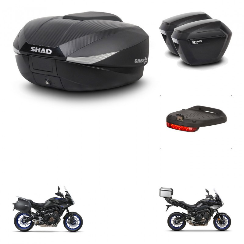 SHAD Maletas sh23 + soporte montaje baul SH58 accesorios KIT-462666