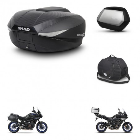 SHAD Maletas SH35 PREMIUM + soporte montaje baul SH58 accesorios KIT-462673