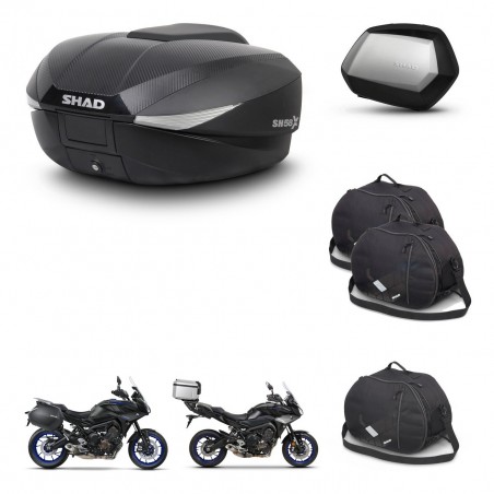 SHAD SH35 PREMIUM suitcases + mounting bracket SH58 trunk accessories KIT-462674