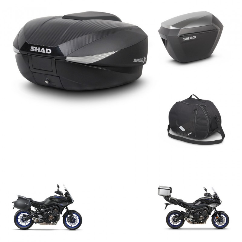 SHAD Maletas sh23 alu + soporte montaje baul SH58 accesorios KIT-462675