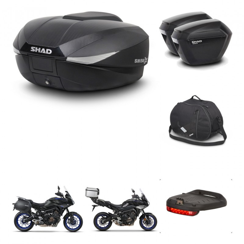 SHAD Maletas sh23 + soporte montaje baul SH58 accesorios KIT-462678
