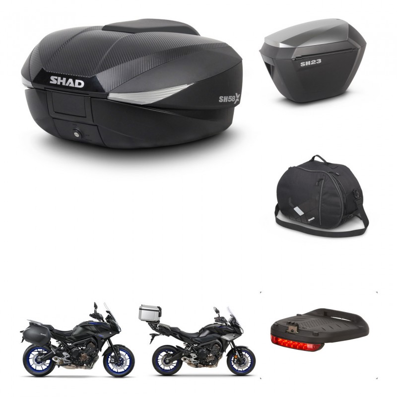 SHAD Maletas sh23 alu + soporte montaje baul SH58 accesorios KIT-462681