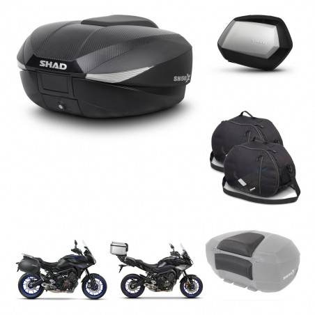 SHAD SH35 PREMIUM suitcases + mounting bracket SH58 trunk accessories KIT-462686