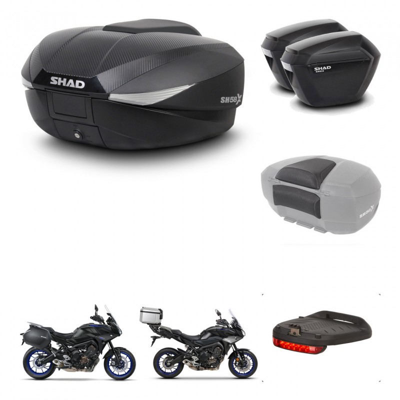 SHAD Maletas sh23 + soporte montaje baul SH58 accesorios KIT-462690