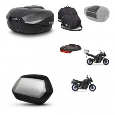 SHAD SH35 PREMIUM suitcases + mounting bracket SH58 trunk accessories KIT-462692