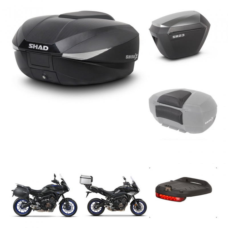 SHAD Maletas sh23 alu + soporte montaje baul SH58 accesorios KIT-462693