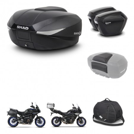 SHAD Maletas sh23 + soporte montaje baul SH58 accesorios KIT-462696