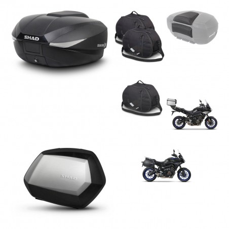 SHAD SH35 PREMIUM suitcases + mounting bracket SH58 trunk accessories KIT-462698