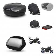 SHAD SH35 PREMIUM suitcases + mounting bracket SH58 trunk accessories KIT-462704