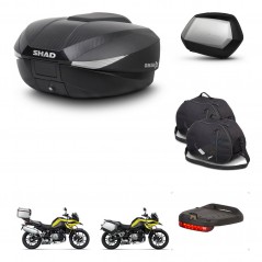 SHAD Maletas SH35 PREMIUM + soporte montaje baul SH58 accesorios KIT-462716