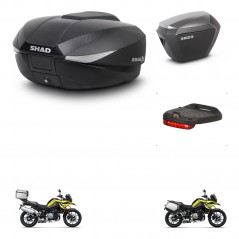 SHAD Maletas sh23 alu + soporte montaje baul SH58 accesorios KIT-462717