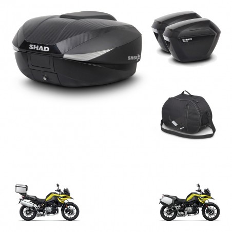 SHAD SH23 suitcases + mounting bracket SH58 trunk accessories KIT-462720