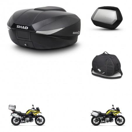 SHAD Maletas SH35 PREMIUM + soporte montaje baul SH58 accesorios KIT-462721