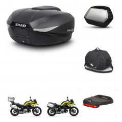 SHAD Maletas SH35 PREMIUM + soporte montaje baul SH58 accesorios KIT-462727