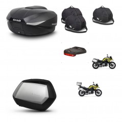 SHAD SH35 PREMIUM suitcases + mounting bracket SH58 trunk accessories KIT-462728
