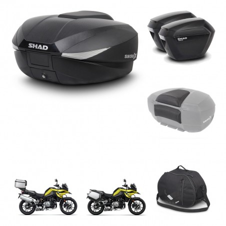 SHAD Maletas sh23 + soporte montaje baul SH58 accesorios KIT-462744