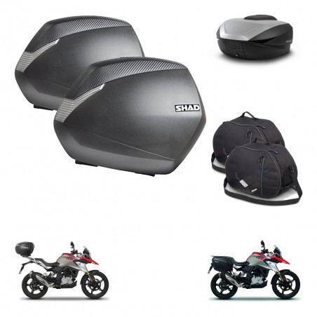 SHAD SH59 trunk + mounting bracket SH36 suitcases accessories 59L KIT-462755