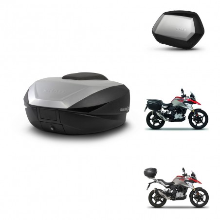 SHAD Maletas SH35 PREMIUM + soporte montaje baul SH59 59L KIT-462757