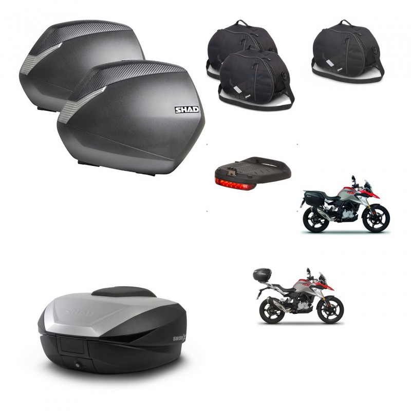 SHAD SH59 trunk + mounting bracket SH36 suitcases accessories 59L KIT-462773