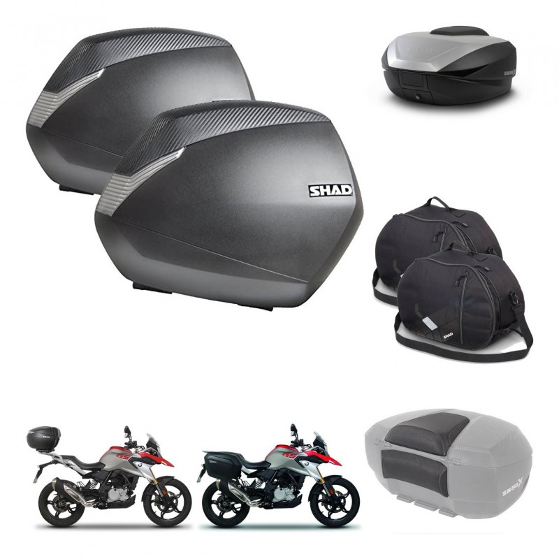 SHAD SH59 trunk + mounting bracket SH36 suitcases accessories 59L KIT-462779