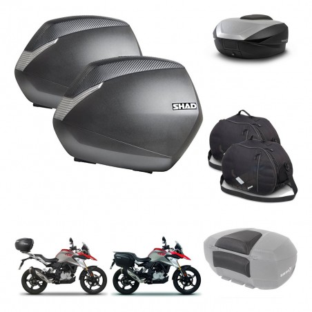 SHAD SH59 trunk + mounting bracket SH36 suitcases accessories 59L KIT-462779