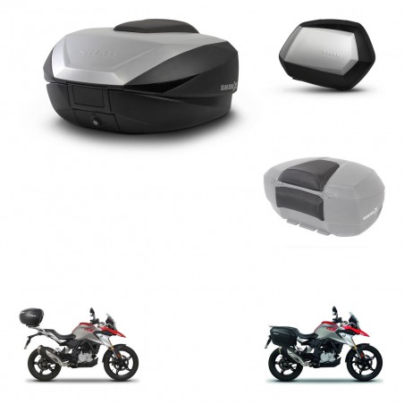 SHAD Maletas SH35 PREMIUM + soporte montaje baul SH59 accesorios 59L KIT-462781