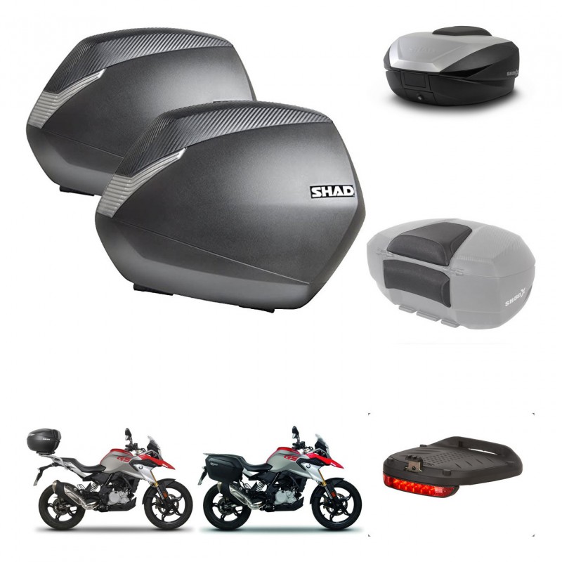 SHAD SH59 trunk + mounting bracket SH36 suitcases accessories 59L KIT-462784