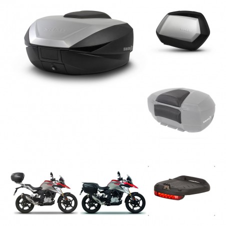SHAD SH35 PREMIUM suitcases + mounting bracket SH59 trunk accessories 59L KIT-462787