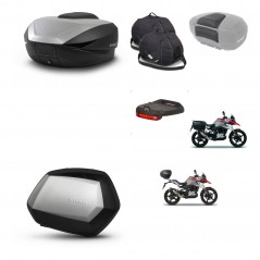 SHAD SH35 PREMIUM suitcases + mounting bracket SH59 trunk accessories 59L KIT-462788