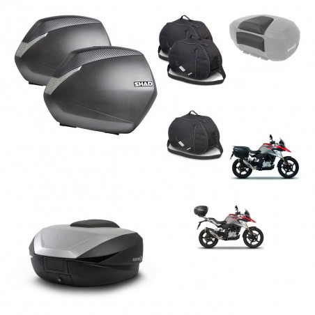 SHAD SH59 trunk + mounting bracket SH36 suitcases accessories 59L KIT-462791